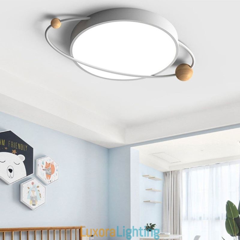Designer Touch Decorative Modern Round Ceiling Light Planet Flush Mount Light Fixture