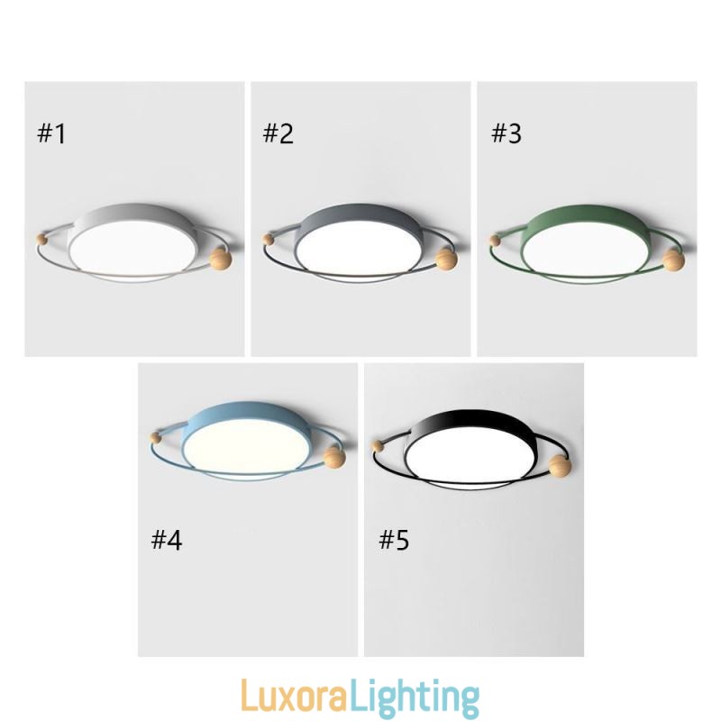 Designer Touch Decorative Modern Round Ceiling Light Planet Flush Mount Light Fixture