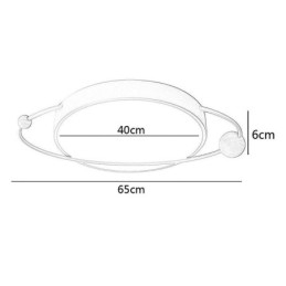 Designer Touch Decorative Modern Round Ceiling Light Planet Flush Mount Light Fixture