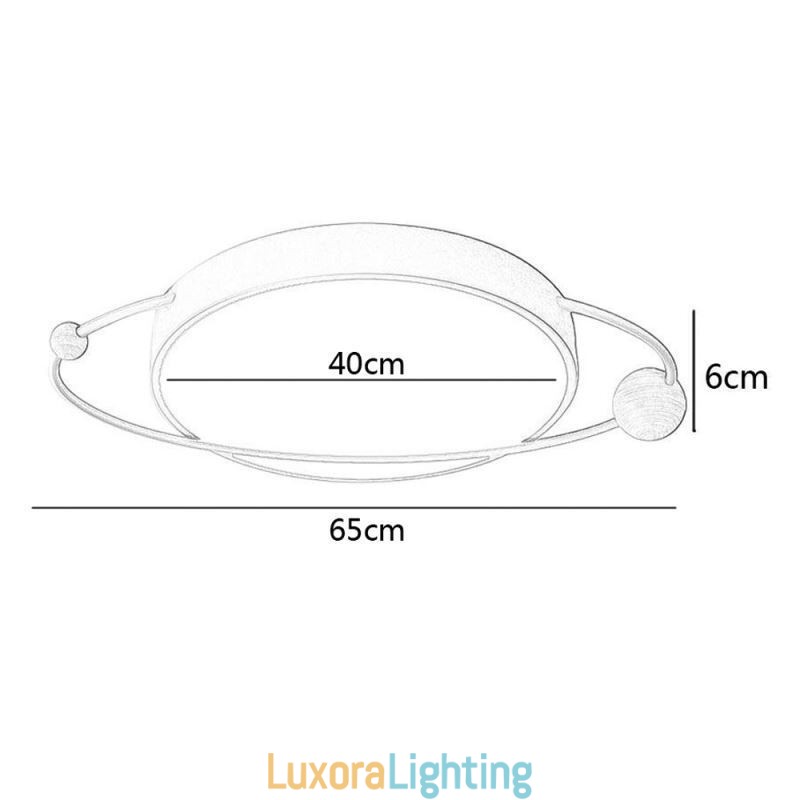 Designer Touch Decorative Modern Round Ceiling Light Planet Flush Mount Light Fixture
