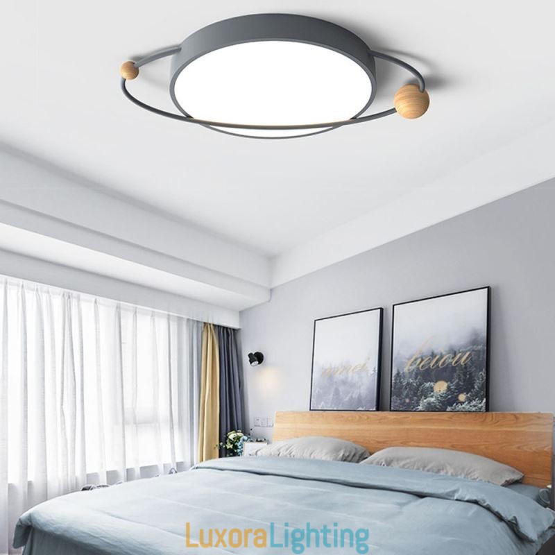 Designer Touch Decorative Modern Round Ceiling Light Planet Flush Mount Light Fixture