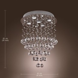 Designer Touch Decorative Crystal Chandelier with 5 lightsoque Design (K9 Crystal)