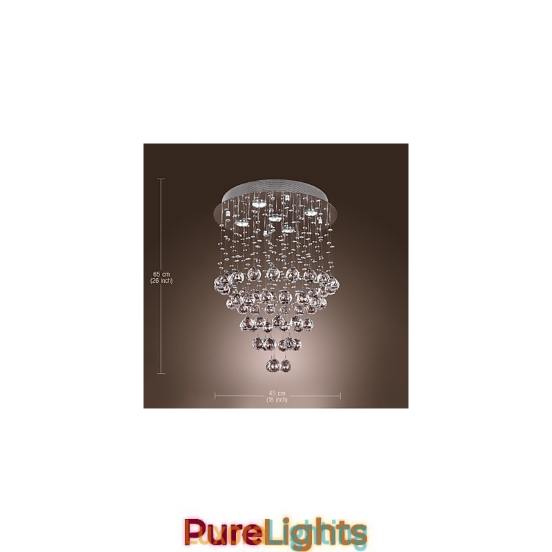Designer Touch Decorative Crystal Chandelier with 5 lightsoque Design (K9 Crystal)