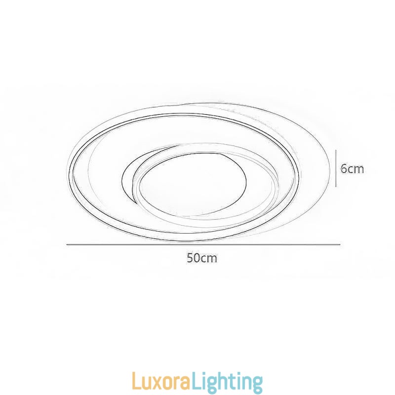 Designer Touch Decorative Irregular Round Flush Mount Ceiling Light