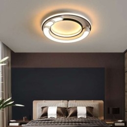 Designer Touch Decorative Circular Flush Mount Light Fixture Acrylic Ceiling Light