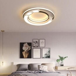Designer Touch Decorative Circular Flush Mount Light Fixture Acrylic Ceiling Light