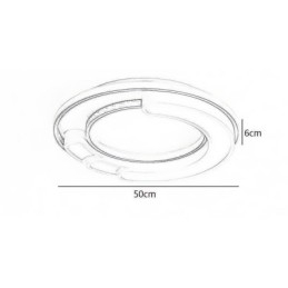 Designer Touch Decorative Circular Flush Mount Light Fixture Acrylic Ceiling Light