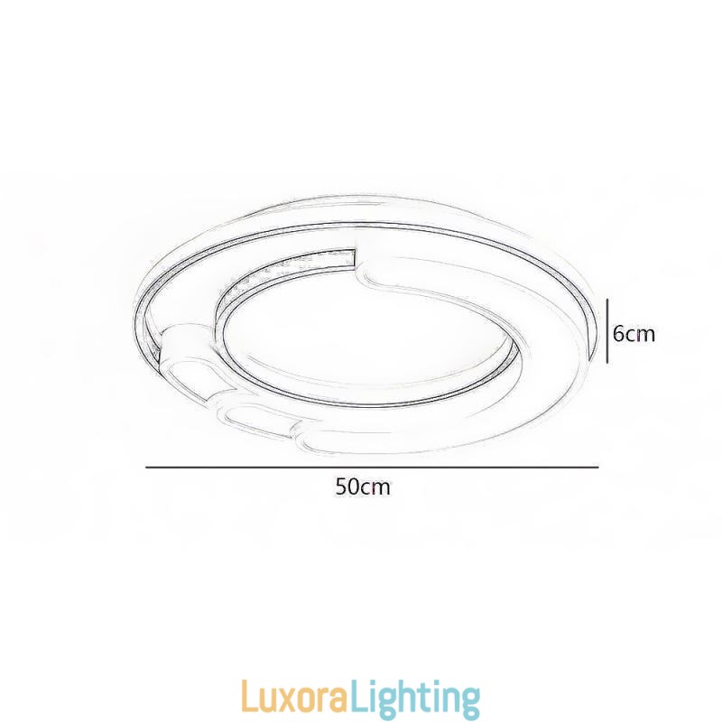Designer Touch Decorative Circular Flush Mount Light Fixture Acrylic Ceiling Light