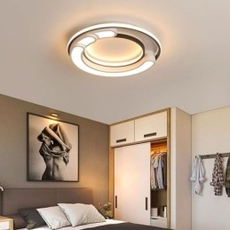 Designer Touch Decorative Circular Flush Mount Light Fixture Acrylic Ceiling Light