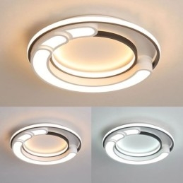 Designer Touch Decorative Circular Flush Mount Light Fixture Acrylic Ceiling Light