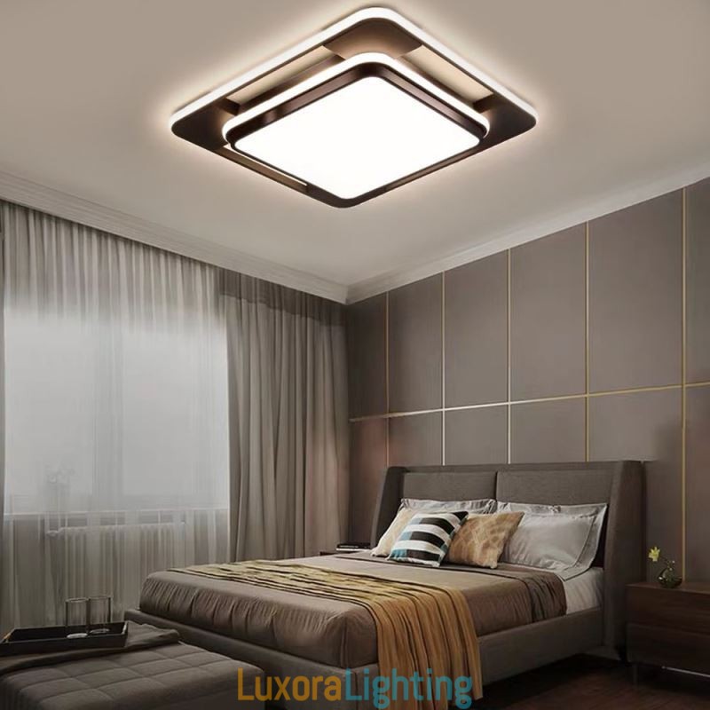 Designer Touch Decorative Modern Minimalist Flush Mount Lighting Square Ceiling Light