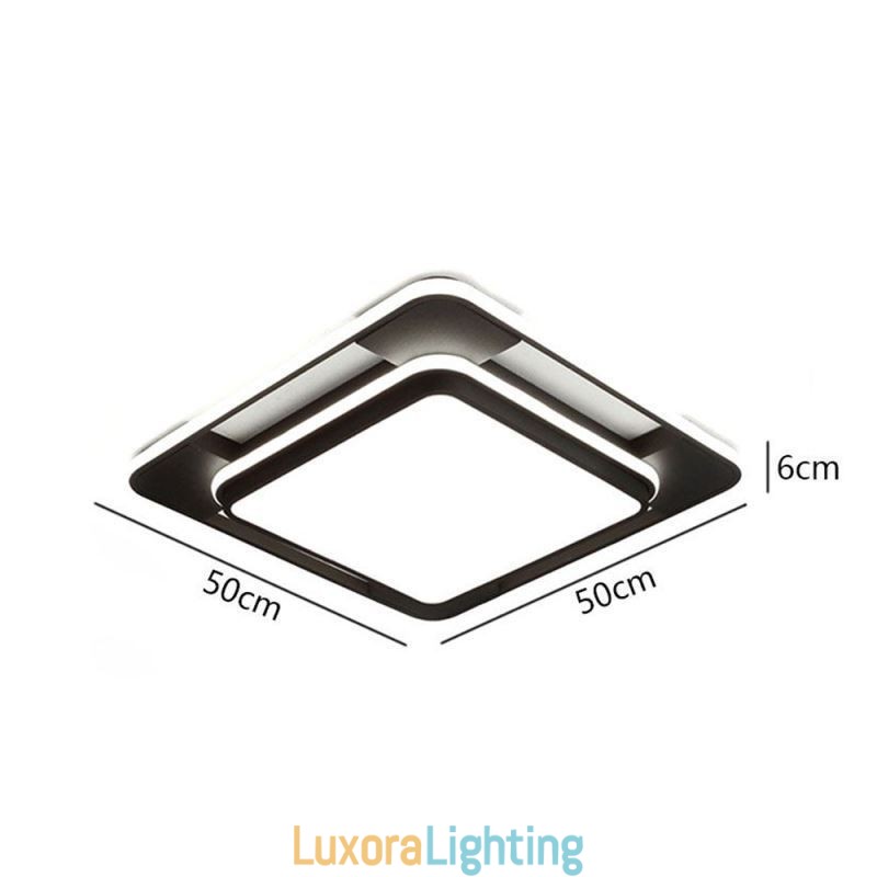 Designer Touch Decorative Modern Minimalist Flush Mount Lighting Square Ceiling Light