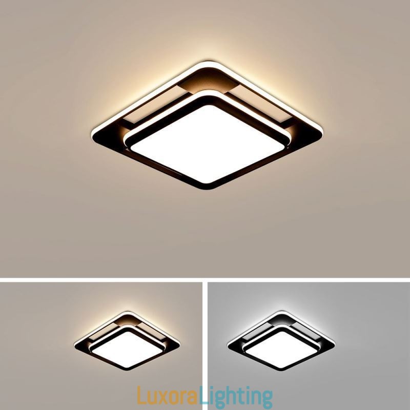 Designer Touch Decorative Modern Minimalist Flush Mount Lighting Square Ceiling Light