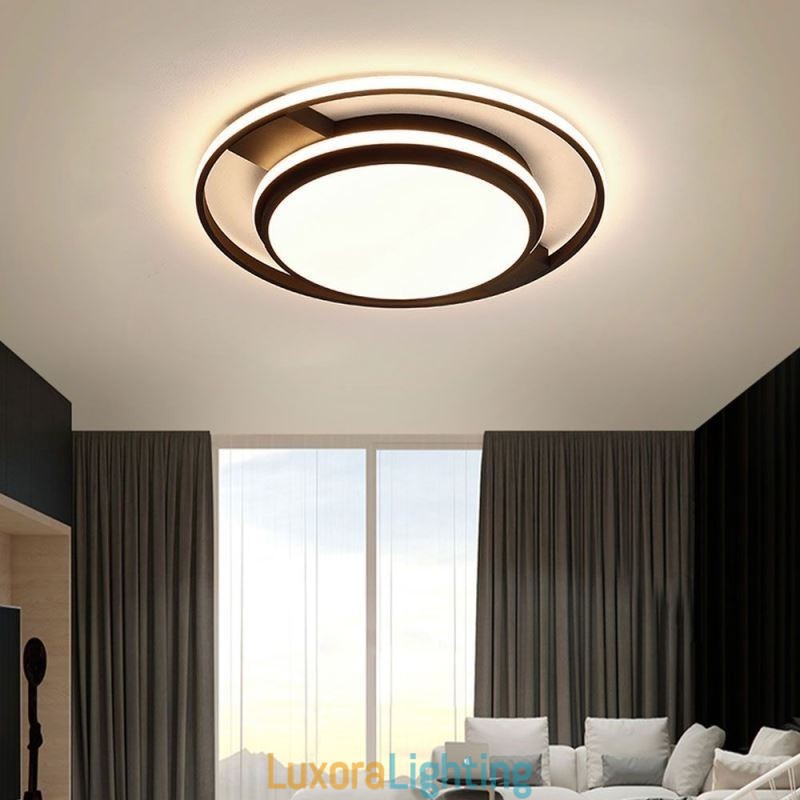 Designer Touch Decorative Modern Minimalist Flush Mount Light Fixture Round Ceiling Light