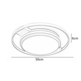 Designer Touch Decorative Modern Minimalist Flush Mount Light Fixture Round Ceiling Light