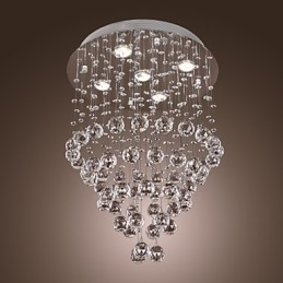Designer Touch Decorative Crystal Chandelier with 5 lightsoque Design (K9 Crystal)