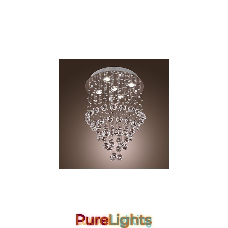 Designer Touch Decorative Crystal Chandelier with 5 lightsoque Design (K9 Crystal)