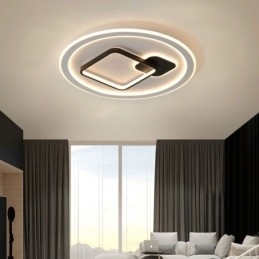 Designer Touch Decorative Modern Minimalist Ceiling Lamp Round and Square Flush Mount Light Fixture