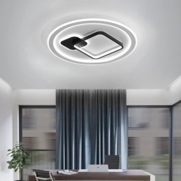 Designer Touch Decorative Modern Minimalist Ceiling Lamp Round and Square Flush Mount Light Fixture