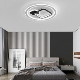 Designer Touch Decorative Modern Minimalist Ceiling Lamp Round and Square Flush Mount Light Fixture