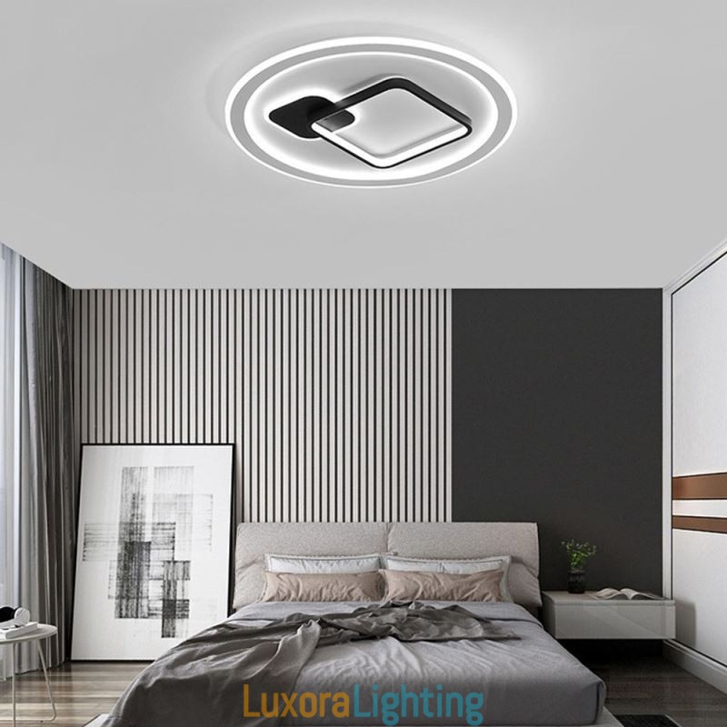 Designer Touch Decorative Modern Minimalist Ceiling Lamp Round and Square Flush Mount Light Fixture