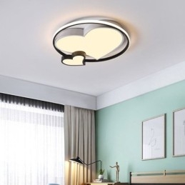 Designer Touch Decorative Double Hearts Flush Mount Ceiling Lamp Lighting