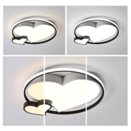 Designer Touch Decorative Double Hearts Flush Mount Ceiling Lamp Lighting