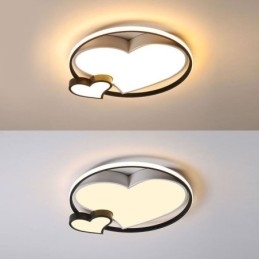 Designer Touch Decorative Double Hearts Flush Mount Ceiling Lamp Lighting