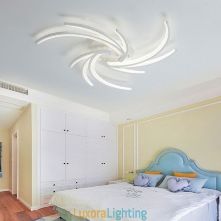 Designer Touch Decorative Irregular Linear Flush Mount Ceiling Light Modern Lighting