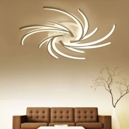 Designer Touch Decorative Irregular Linear Flush Mount Ceiling Light Modern Lighting