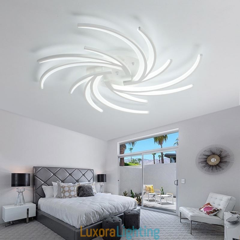 Designer Touch Decorative Irregular Linear Flush Mount Ceiling Light Modern Lighting