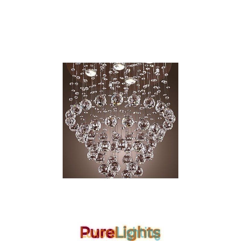 Designer Touch Decorative Crystal Chandelier with 5 lightsoque Design (K9 Crystal)