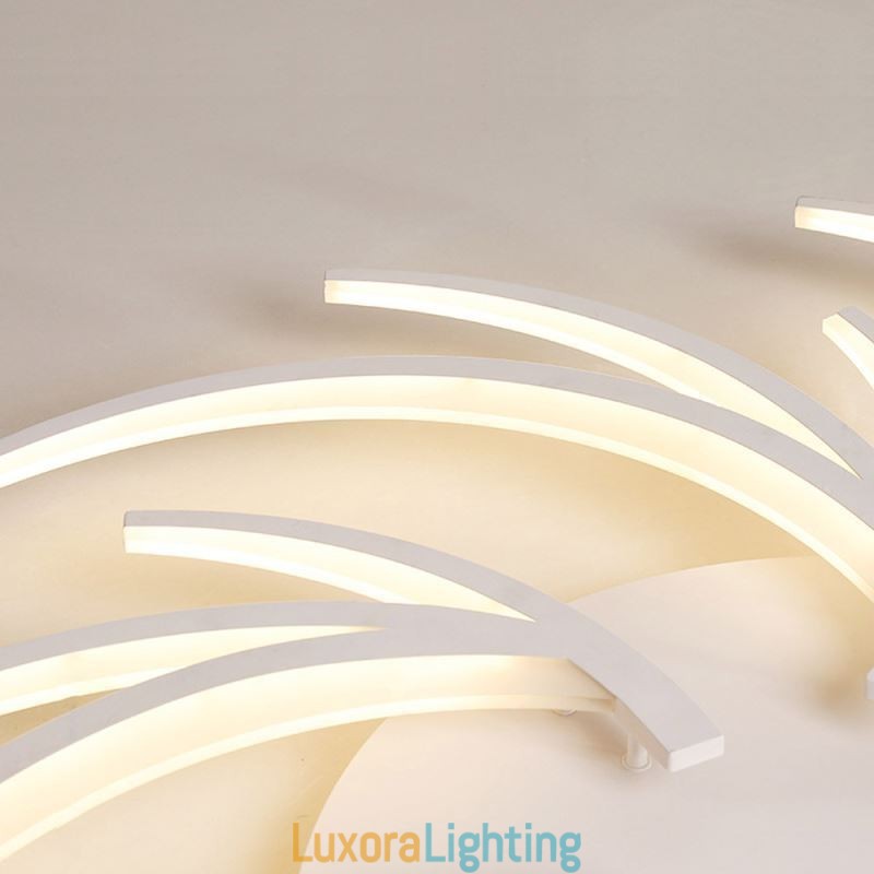 Designer Touch Decorative Irregular Linear Flush Mount Ceiling Light Modern Lighting