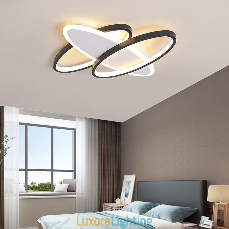Designer Touch Decorative Modern Acrylic Flush Mount Oval Ceiling Light