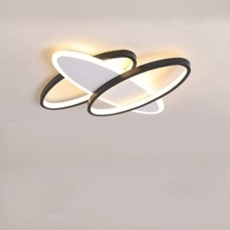 Designer Touch Decorative Modern Acrylic Flush Mount Oval Ceiling Light