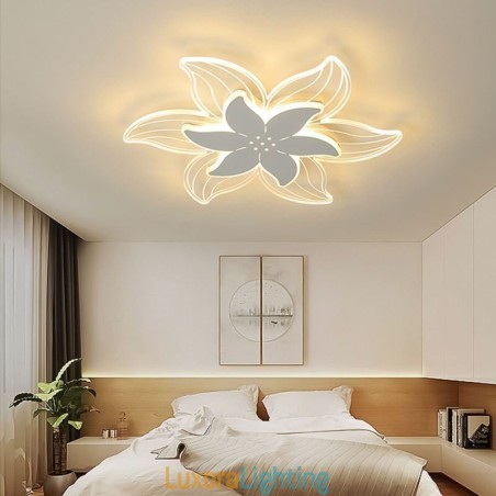 Designer Touch Decorative Elegant Flower Flush Mount Ceiling Light Unique Lighting