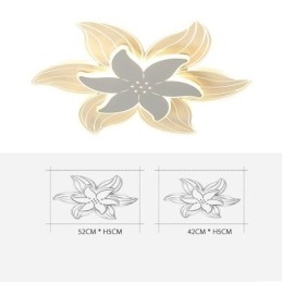 Designer Touch Decorative Elegant Flower Flush Mount Ceiling Light Unique Lighting
