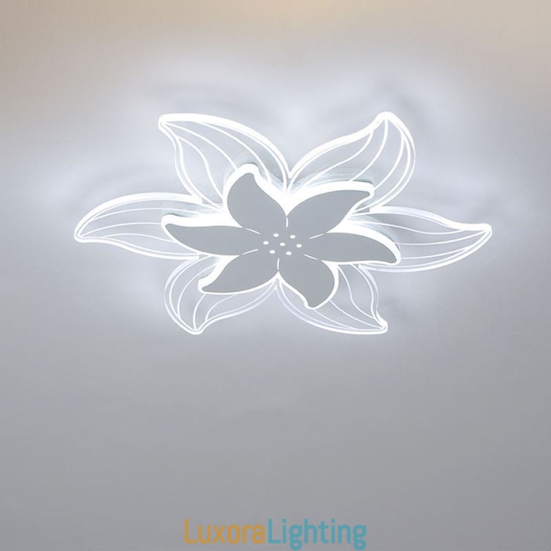 Designer Touch Decorative Elegant Flower Flush Mount Ceiling Light Unique Lighting