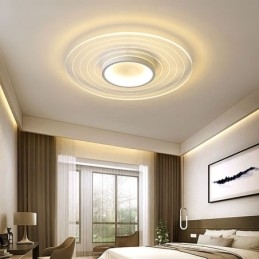Designer Touch Decorative Modern Circular Flush Mount Ceiling Light Minimalist Light Fixture