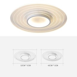 Designer Touch Decorative Modern Circular Flush Mount Ceiling Light Minimalist Light Fixture