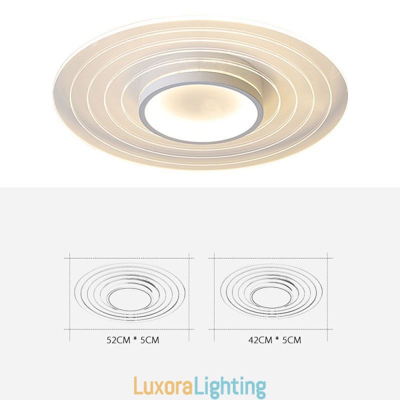 Designer Touch Decorative Modern Circular Flush Mount Ceiling Light Minimalist Light Fixture