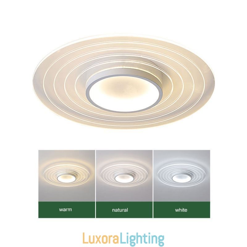 Designer Touch Decorative Modern Circular Flush Mount Ceiling Light Minimalist Light Fixture