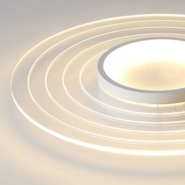 Designer Touch Decorative Modern Circular Flush Mount Ceiling Light Minimalist Light Fixture