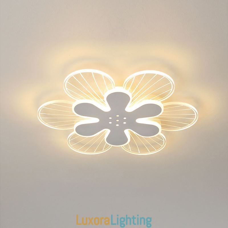Designer Touch Decorative Modern Flush Mount Pretty Flower Ceiling Light