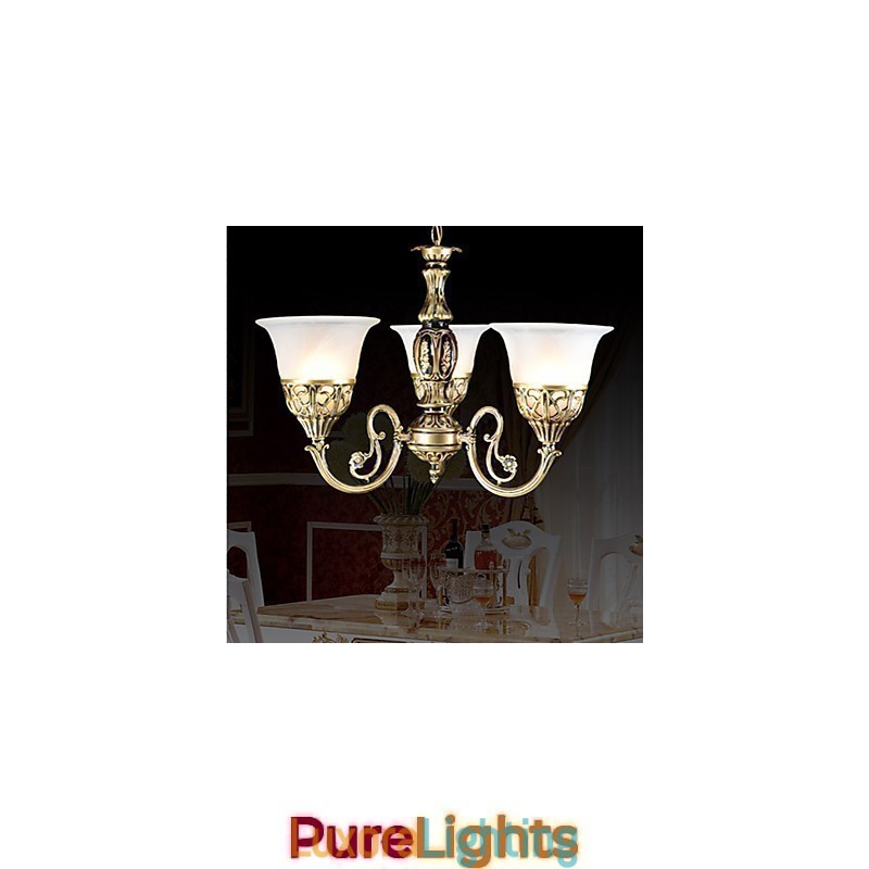 Designer Touch Decorative Traditional Classic Bronze Metal Chandelier