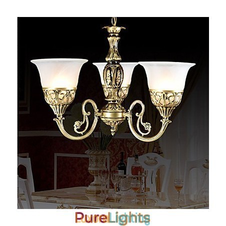 Designer Touch Decorative Traditional Classic Bronze Metal Chandelier