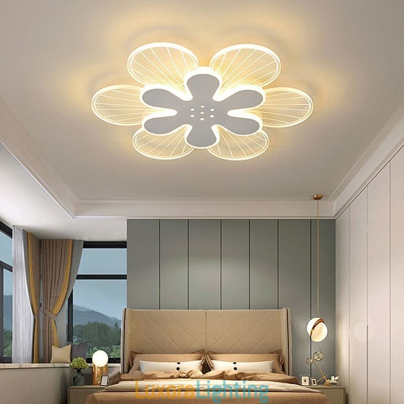 Designer Touch Decorative Modern Flush Mount Pretty Flower Ceiling Light