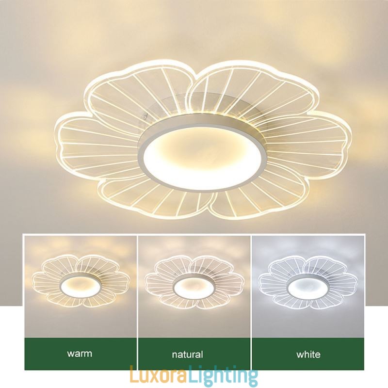 Designer Touch Decorative Minimalist Petal Flush Mount Ceiling Light Creative Decoration Lighting