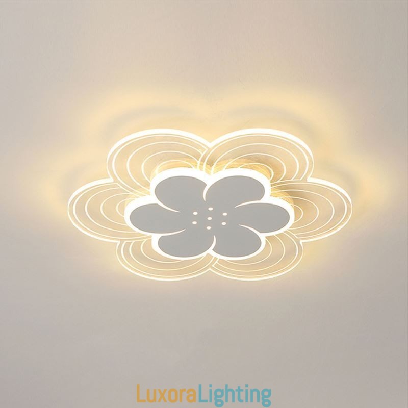 Designer Touch Decorative Gorgeous Petal Flush Mount Ceiling Light Minimalist Acrylic Light