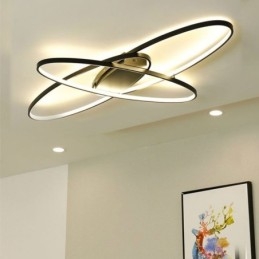Designer Touch Decorative Modern Oval Flush Mount Ceiling Light Acrylic Light Fixture